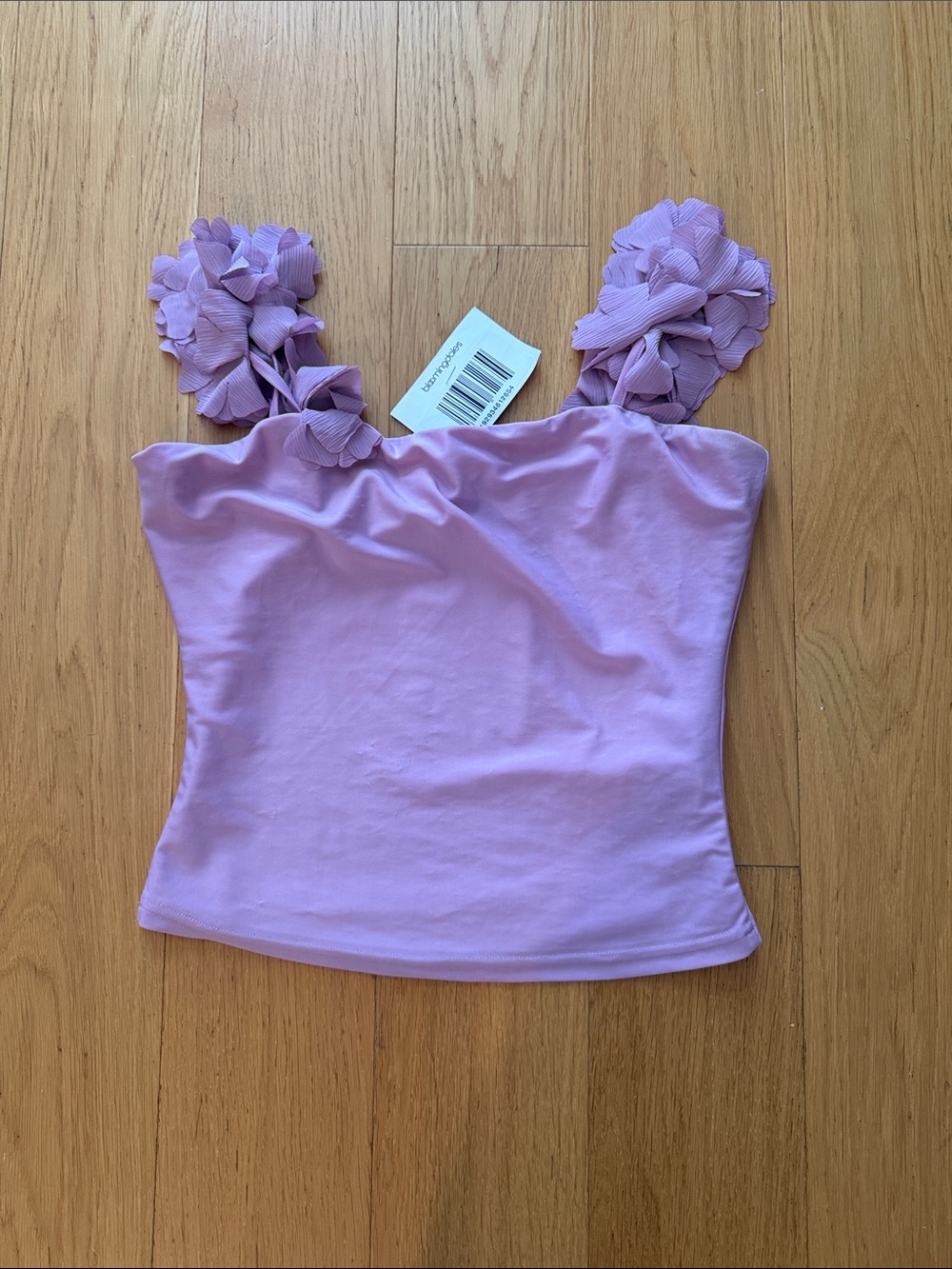 NWT Endless Rose Lilac Floral Strap Top Medium Bloomingdale’s
